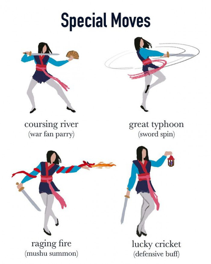 Check out Mulan's special move