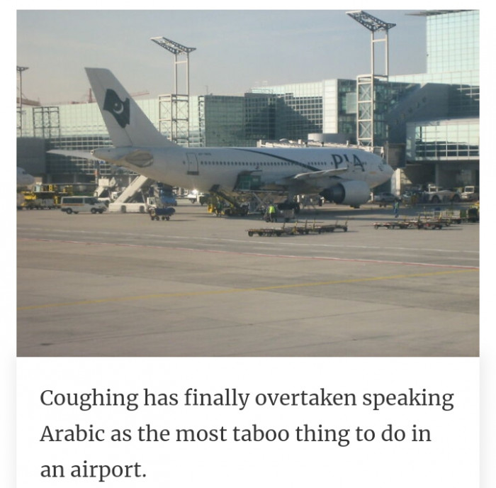 5. The most taboo thing to do in an airport