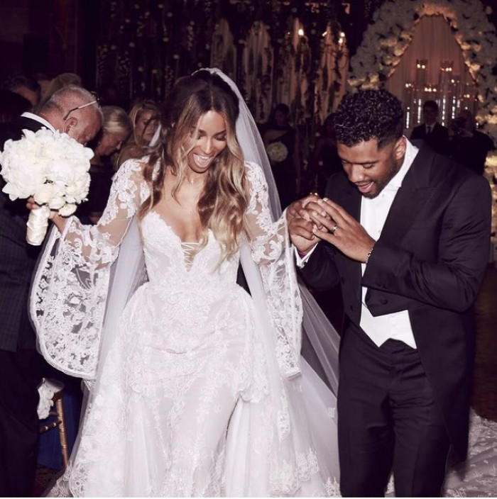 6. Ciara and Russell Wilson had a lavish wedding at Peckforton Castle in Cheshire, England, with 110 guests