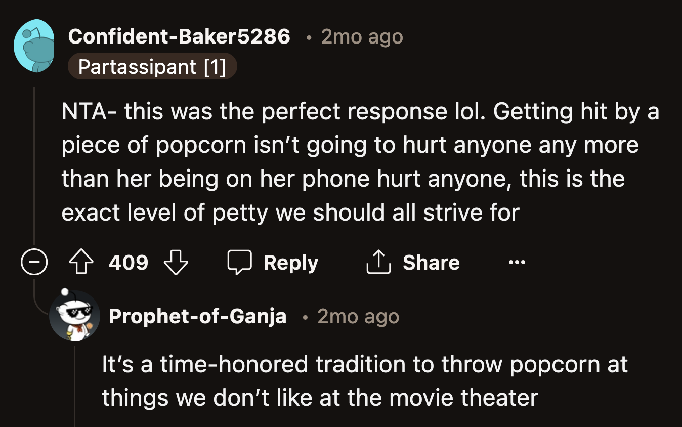 OP is a true theater connoisseur.