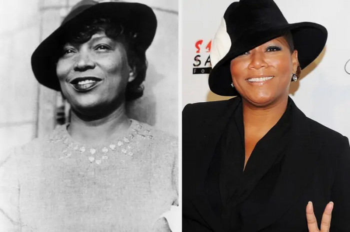 4. Meet Queen Latifah’s past self, American author and filmmaker Zora Neale Hurston. If you don’t believe us, take a look at the hats