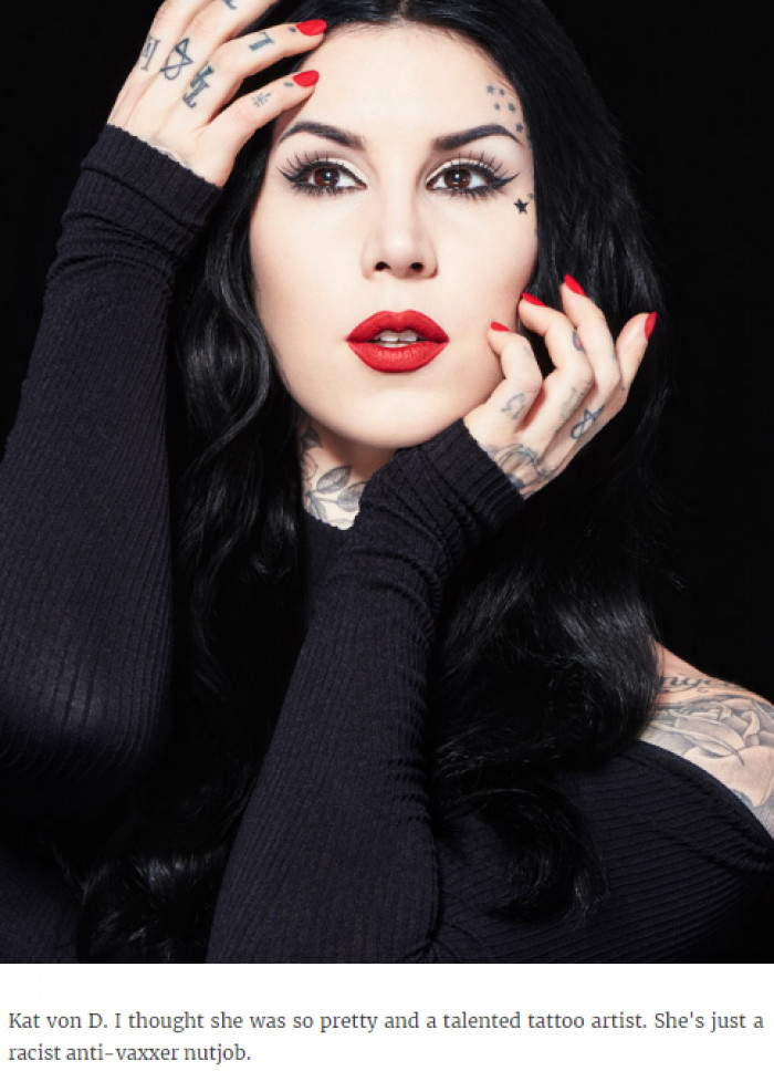 19. Kat Von D, the artist