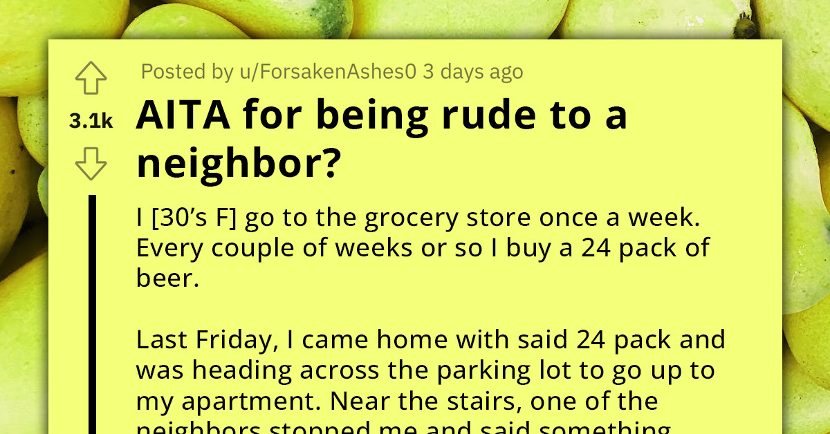 Woman Sorry For Standing Up To Nosy Neighbor Criticizing Her Beer Purchase, Reddit Users Rally To Support Her