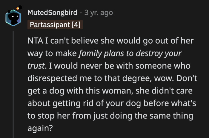 The last thing on OP's priority list should be getting a dog with his wife