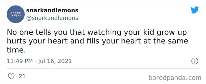 35. Kids growing hurts your heart and fills it up too