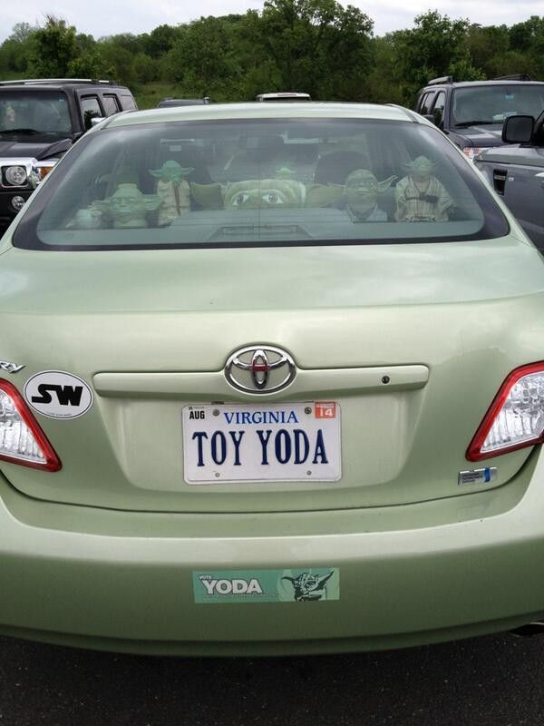 Now this person really loves Yoda and we can tell.