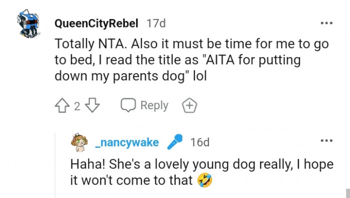 The OP says that the little dog is lovely