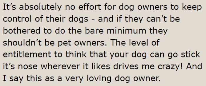 Keep the dogs away from the cat wouldn't be hard for their owners.