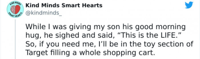 16. He got a hug from his mum. What more could anyone need, really?