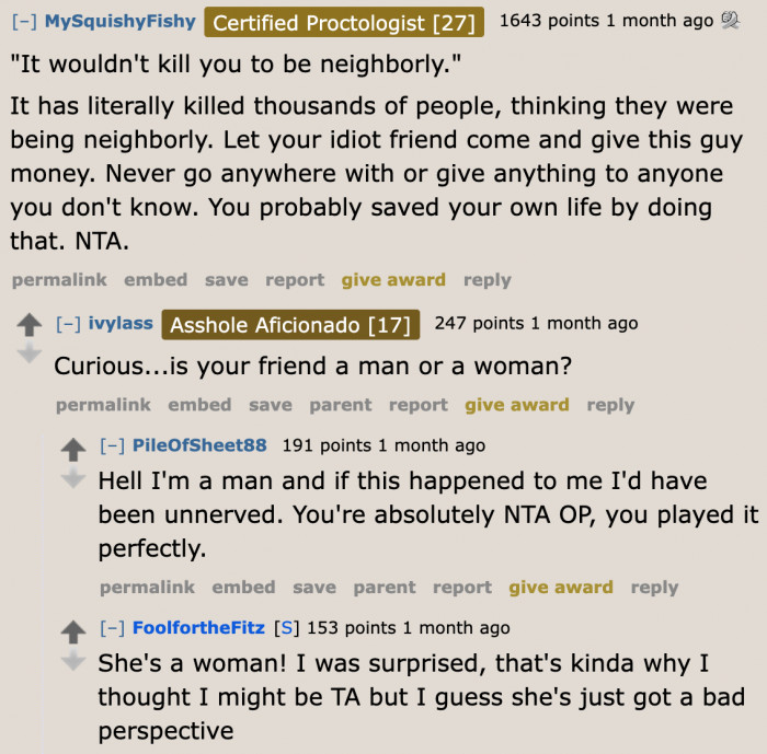 Being neighborly can kill people.