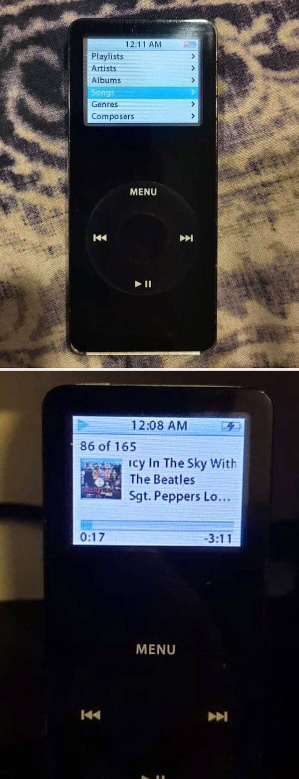 The good 'ol iPod Nano