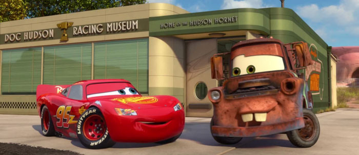 43. The name Mater from Cars was based on a Nascar fan IRL.