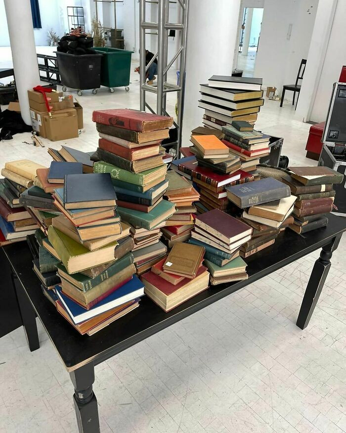 23. Stacks of old books for props or bookends at 105 Wooster St.