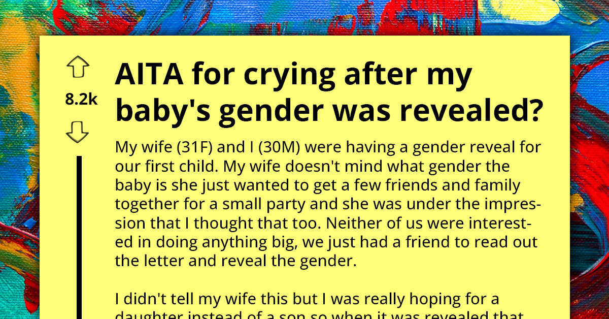 Worried Father Cries After Gender Reveal, Fearing He Will Be A Bad Dad To His Son Like His Father Was To Him