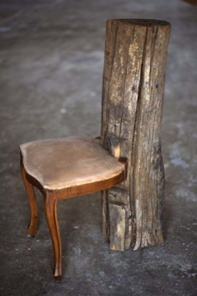 15. Chair-Tree Stump Hybrid: Nature’s very own throne.