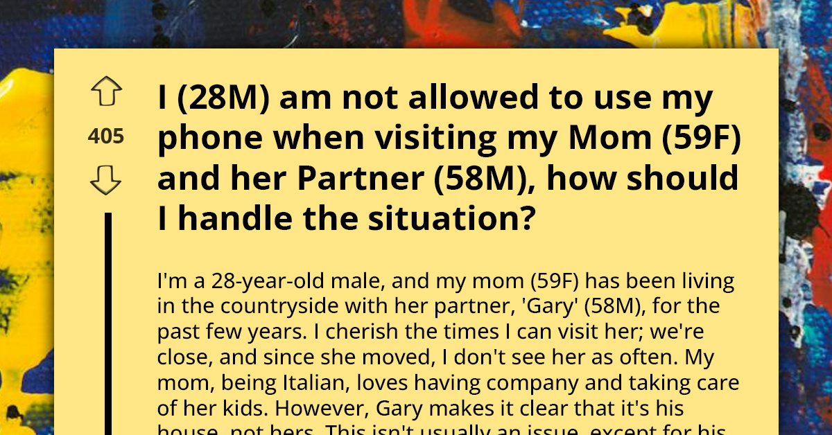 Man Hits Breaking Point With Mom’s Partner Over His Extreme No-Phone Rule During Visits