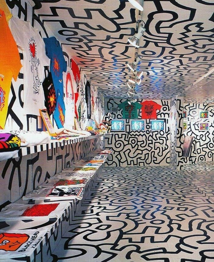 4. Keith Haring Pop Shop - Store Design - NYC 1989