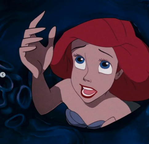 7. Disney’s version….They made sure Ariel stayed beautiful from all angles