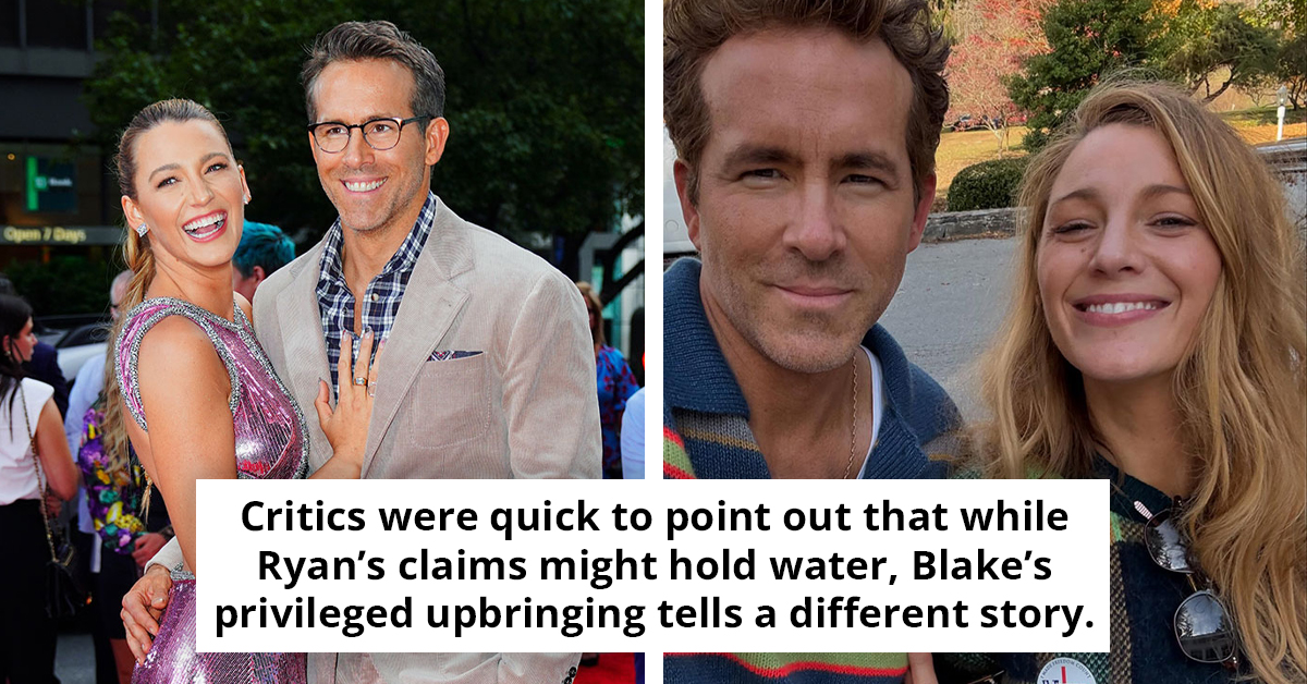 Critics Pile On Ryan Reynolds And Blake Lively For Claiming ‘Working Class’ Roots