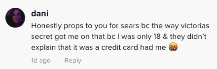 They didn't explain that it was a credit card