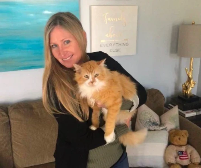 “He is just so sweet, cuddly and loving,” Michele said. “He’s also pretty much taken over our bed, as if he’s lived here forever. He loves to relax under our pillows.”