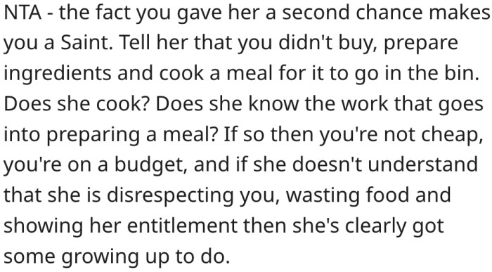 12. Her roommate is disrespectful and has entitlement issues.