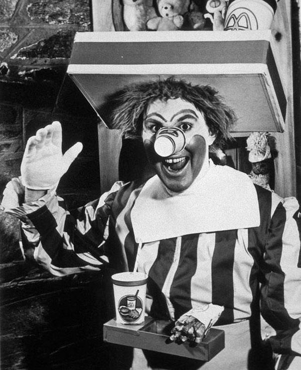 The original Ronald McDonald's debut in 1963.