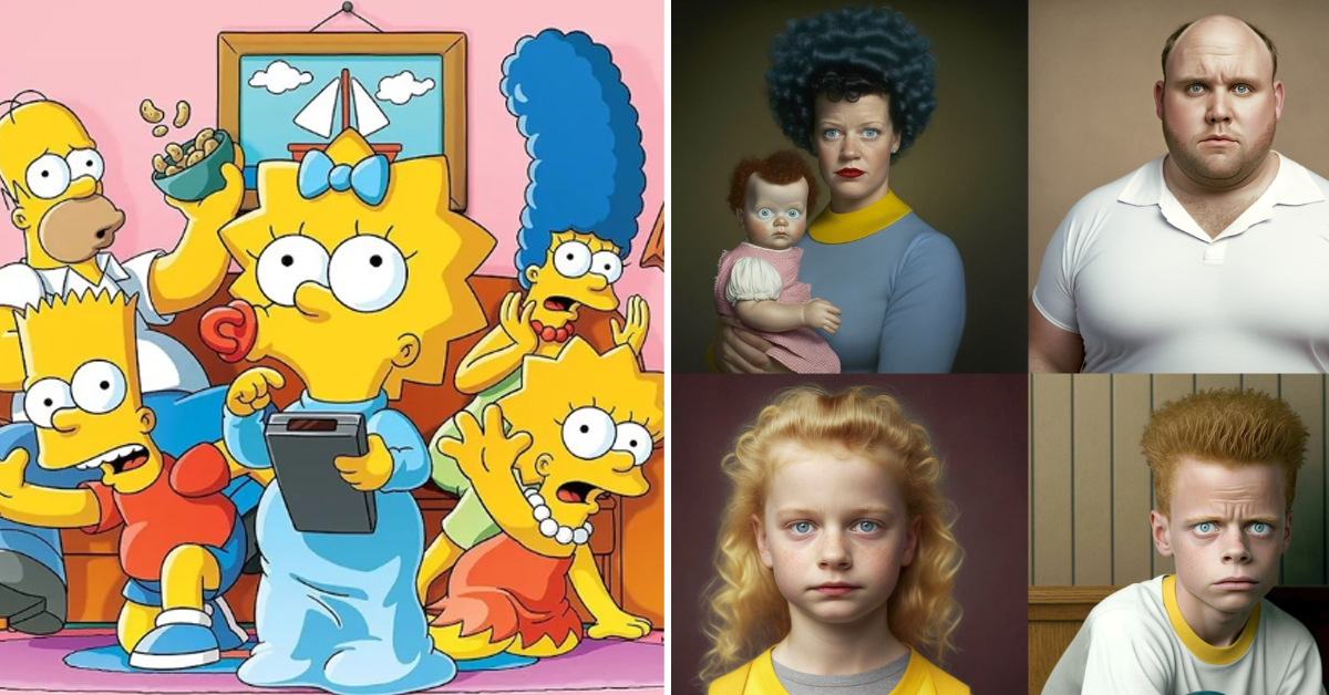 The Simpsons Transformed Into Real-Life People by AI: Fans Disturbed
