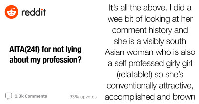 Bride-To-Be Bizarrely Accuses Her Pakistani Friend Of Lying About Her Job Saying "Someone Like Her" Could Never Be A Software Engineer
