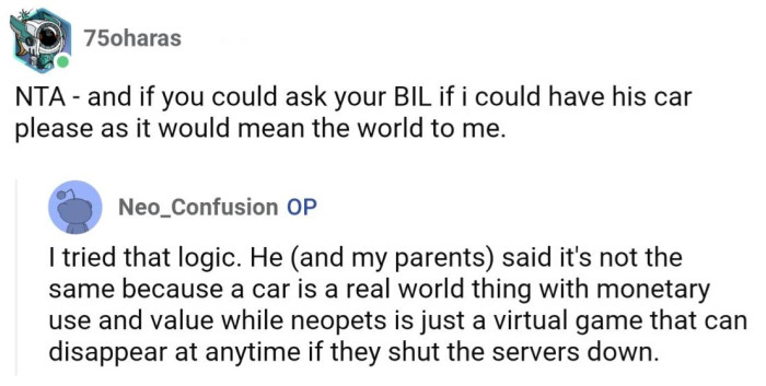 Apparently using BIL's logic back at him didn't go over well