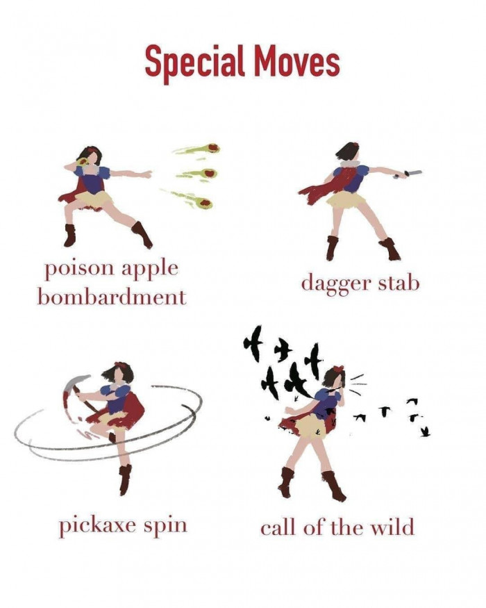 Check out Snow White's special move
