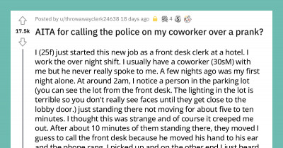 Hotel Staff Calls The Cops On Woman's Colleague After A "Prank" Where He Pretended To Be A Creepy Killer