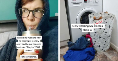 Husband Refuses To Do Wife’s Laundry, And She Responds With A Hilarious Act Of Petty Revenge That He Won't Forget