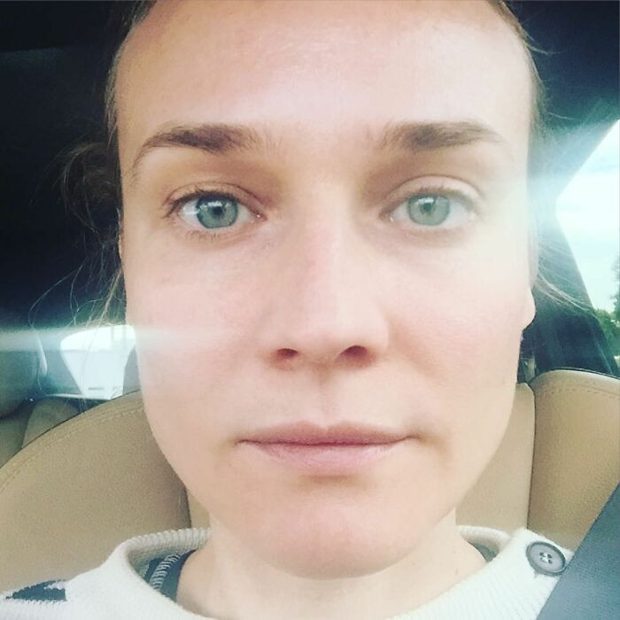 5. Diane Kruger without makeup on her face