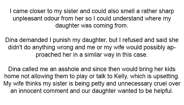Dina demanded I punish my daughter