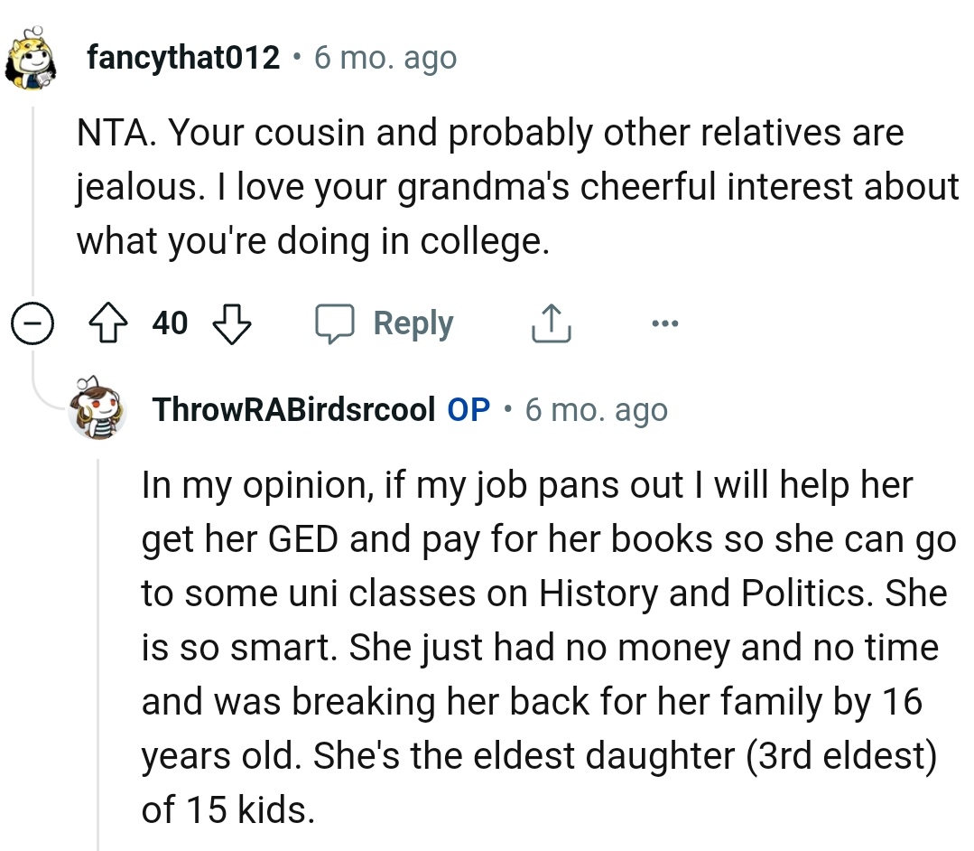 OP's grandma is so smart