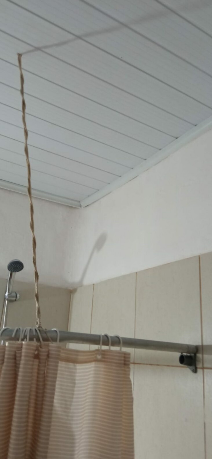 18. Fixed the shower curtain boss