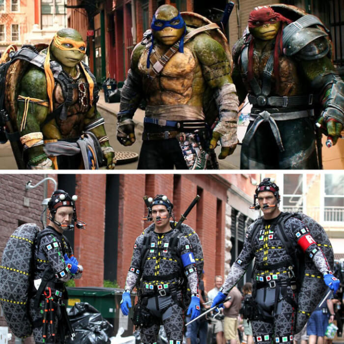 2. Teenage Mutant Ninja Turtles Out of the Shadows actors were required to wear special suits to better track their movements.