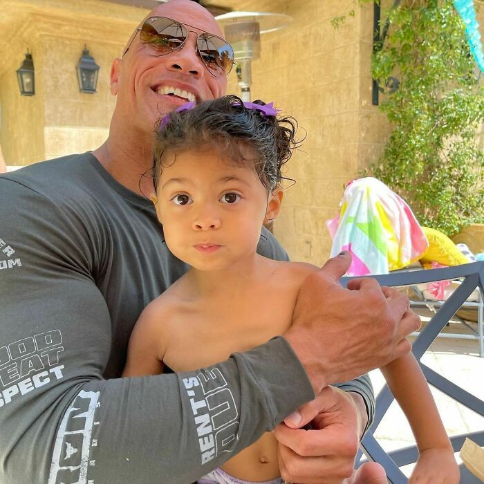 Dwyane Johnson's daughter is absolutely infatuated with Aquaman