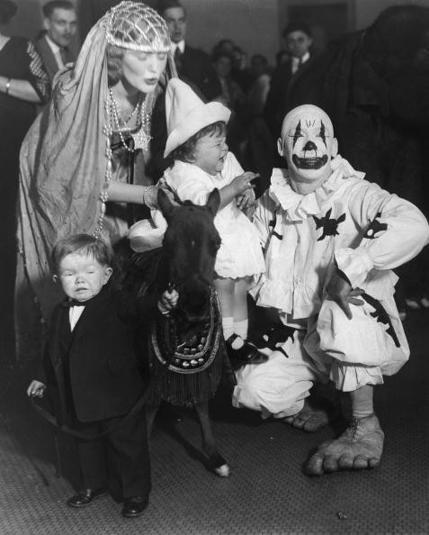15. When the circus visited a children’s hospital (circa 1930), clown Charlie Smith didn’t exactly make anyone feel better