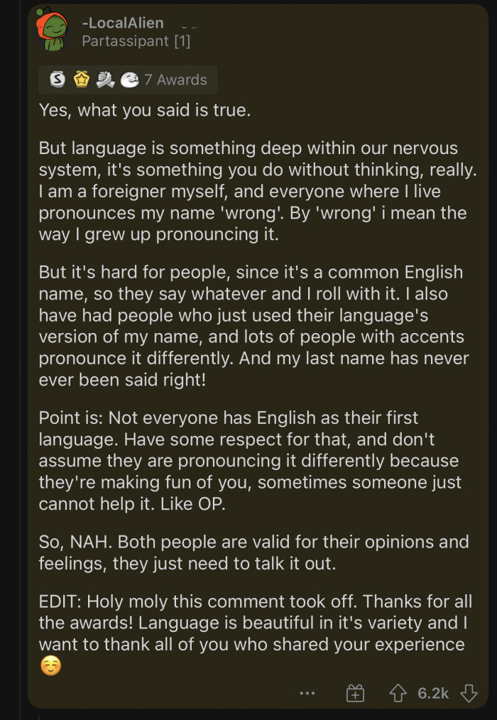 Colleague Irritated By Redditor Saying Her Name Using French