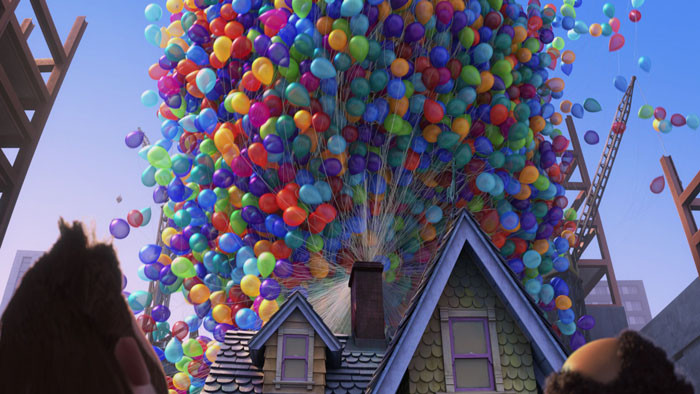 20. The Pixar film Up had a total of 10,297 balloons.
