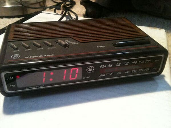 This alarm clock was a must-have.