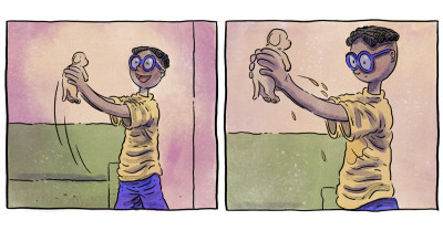 This Artist's Illustrations Of Life With A Puppy Say A Lot Without Using Any Words
