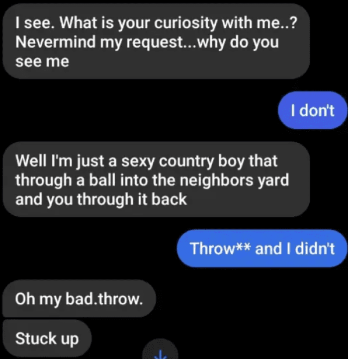 3. Throwing a ball into the neighbor's yard
