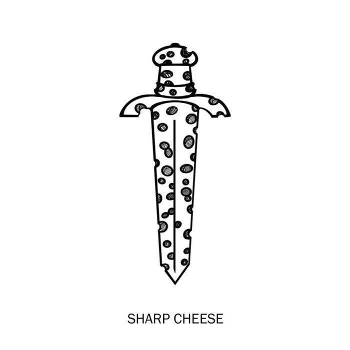 32. Sharp cheese
