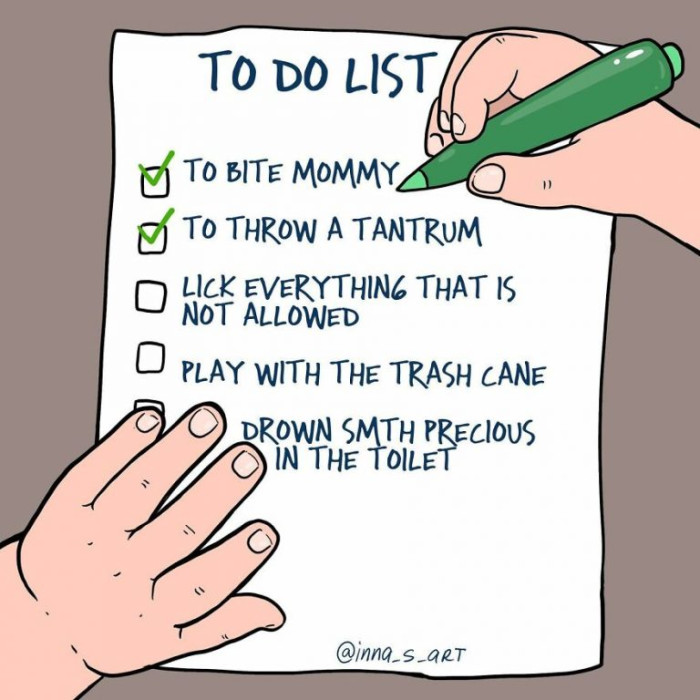 1. Every baby’s to do list