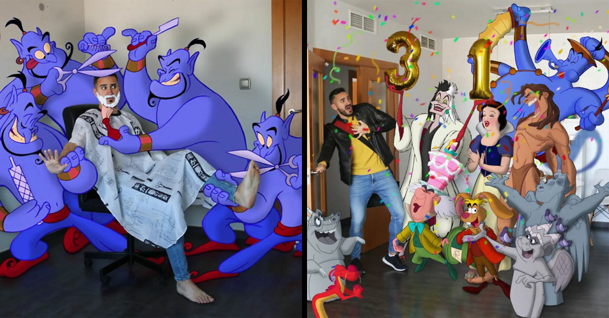 Elementary School Teacher Shows How Fun Life Would Be If Disney Characters Lived With Us IRL