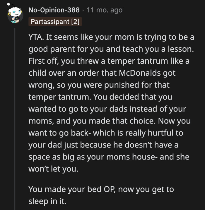 OP treats his parents so carelessly. His only concern is what they can do for him.