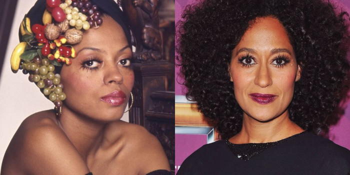 Diana Ross and Tracee Ellis Ross at age 40